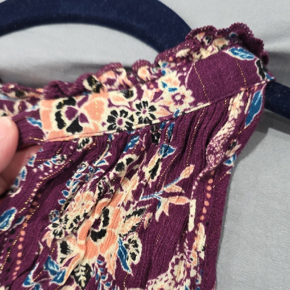 torrid Purple Floral Print Top - Picture 5 of 5